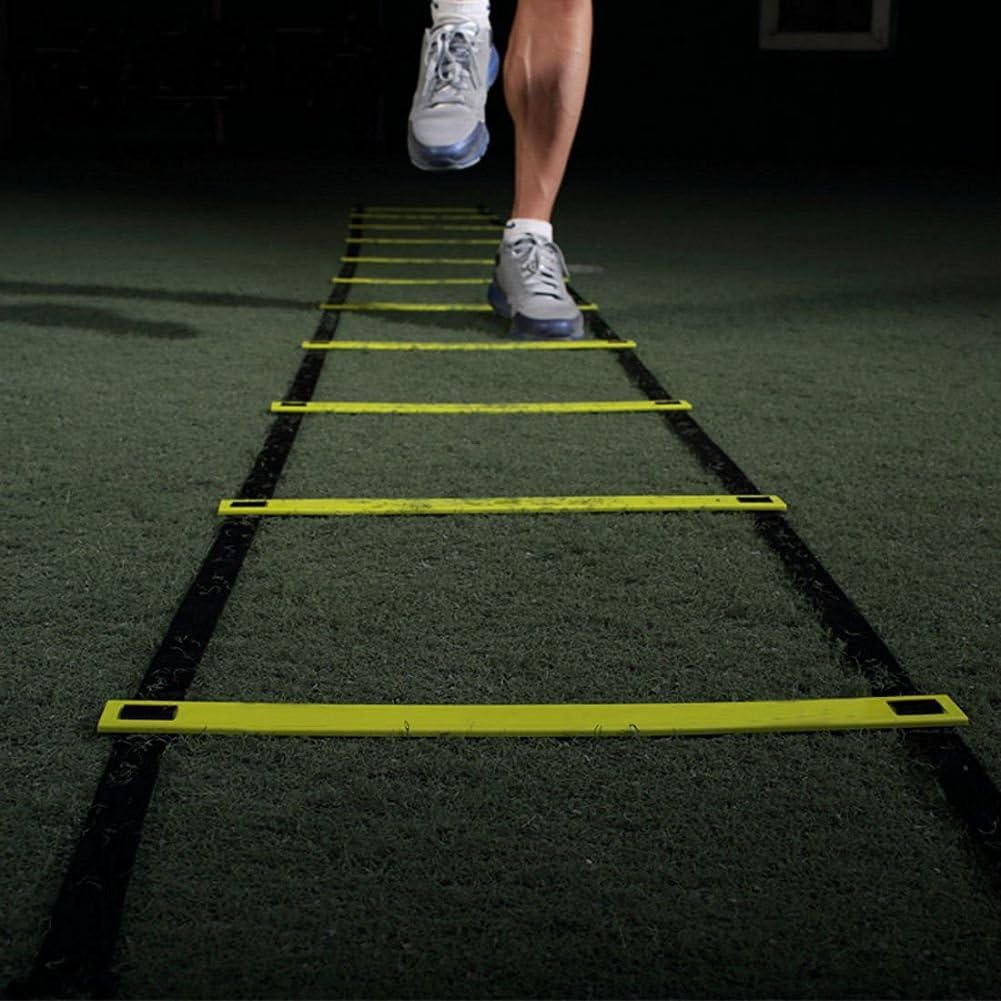 Grofitness Durable 9 Rung 5M Agility Ladder for Football Soccer Speed Training Ladders