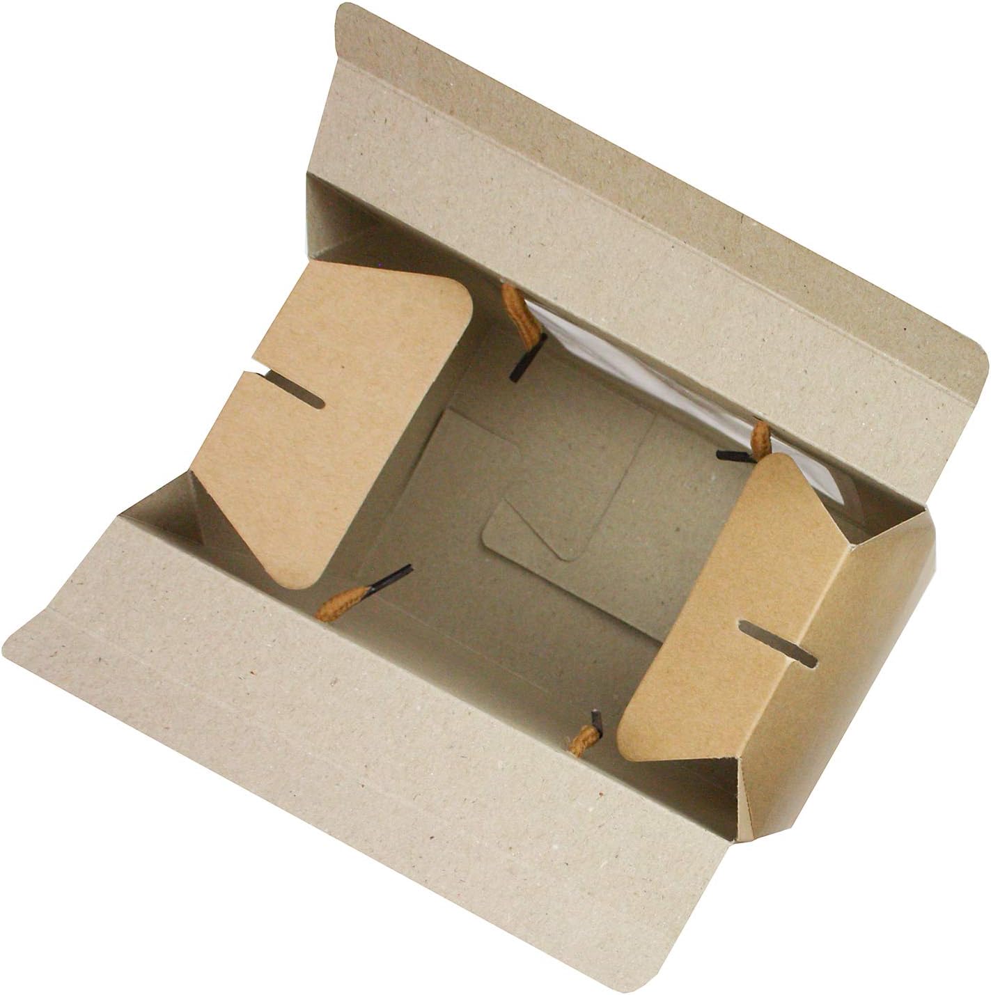 Emartbuy Brown Kraft Gift Boxes with Clear Window & Handle, Size 2 (20 × 15 × 11 cm) - Image 4