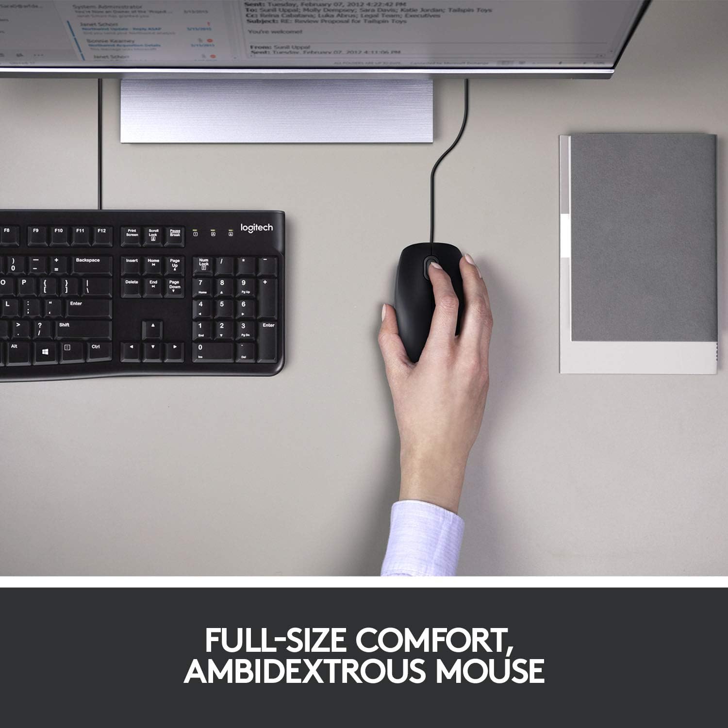 Logitech Desktop MK120 Durable, Comfortable, USB Mouse and keyboard Combo: Electronics