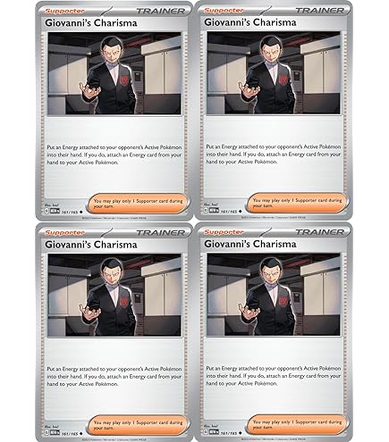 giovanni's charisma pokemon card Amazon.com: Pokemon - Giovanni's Charisma 204/165 - Pokemon 151 - Special  Illustration Rare