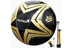 Fantecia Size 5 Soccer Ball, Official Match Weight Futsal Ball, Professional Outdoor and Indoor Soccer Ball for Youth & Adult