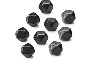 Outset 76435 Chillware Whiskey Stones, Black Granite, Set of 9