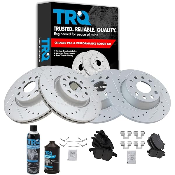 Power Sport Front Brakes and Rotors Kit Front Brake Pads Brake Rotors