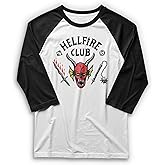 Fifth Sun Mens Hellfire Club 3/4 Sleeve Raglan Tee