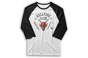 Fifth Sun Mens Hellfire Club 3/4 Sleeve Raglan Tee