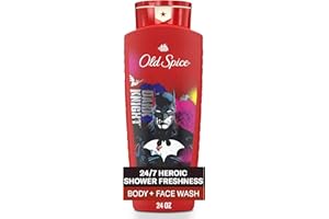 Old Spice Body Wash for Men, Batman: Dark Night, 3X Defense, 24/7 Shower Fresh with Lasting Scent, Cleansing 2-in-1 Body & Face Wash, Smell Like a Hero, Black Cherry and Nightfall Scent, 24 oz