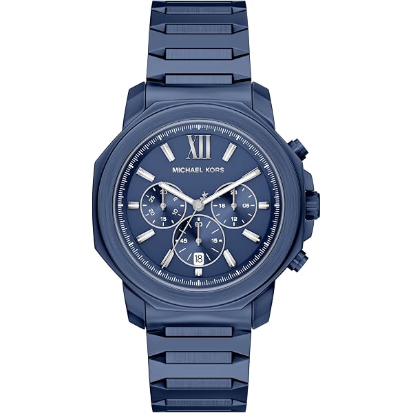 Amazon.com: Michael Kors Cortlandt Chronograph Silver-Tone  display picture 3