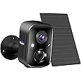 Hiseeu Security Cameras Wireless Outdoor, Solar Powered 3K 4MP Surveillance WiFi Cameras for Home Security Outside, PIR/AI Motion Detection, Waterproof, Color Night Vision, 2-Way Audio, Black