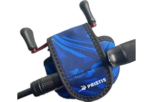 Pristis Baitcast Cover, Small for Bass Fishing, Thick Neoprene Protective Casting Reel Sleeve, Water Resistant Pouch Bag, Dur