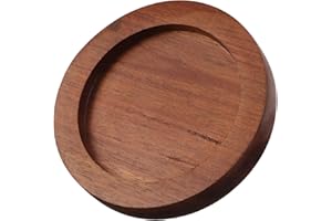 NUOBESTY Manual Pepper Grinder Tray Acacia Wood Base for Salt and Pepper Shakers and Spice Jar Organization