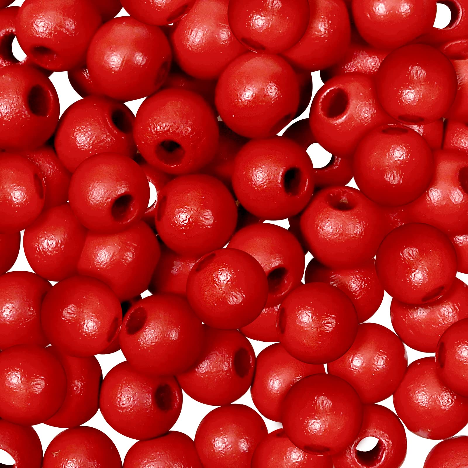 TOAOB 10 mm 150 Pieces Wooden Beads Round Natural Wooden Beads Crafts for DIY Handmade Decorations Jewellery Craft Making