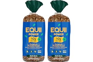 EQUII Power Protein Bread - Multi-Grain - Vegan Multi-Grain Bread - 10g Protein per Slice - Low Sugar - Low Carbs - 9 Essential Amino Acids - Helps Build Muscle & Support Weight Management - 2 Loaves - 27.7oz (784g)
