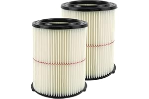 ATXKXE Replacement Filter Fit for Craftsman CMXZVBE38754 fit 5-20 Gallon shop vacuum (2 Pack)