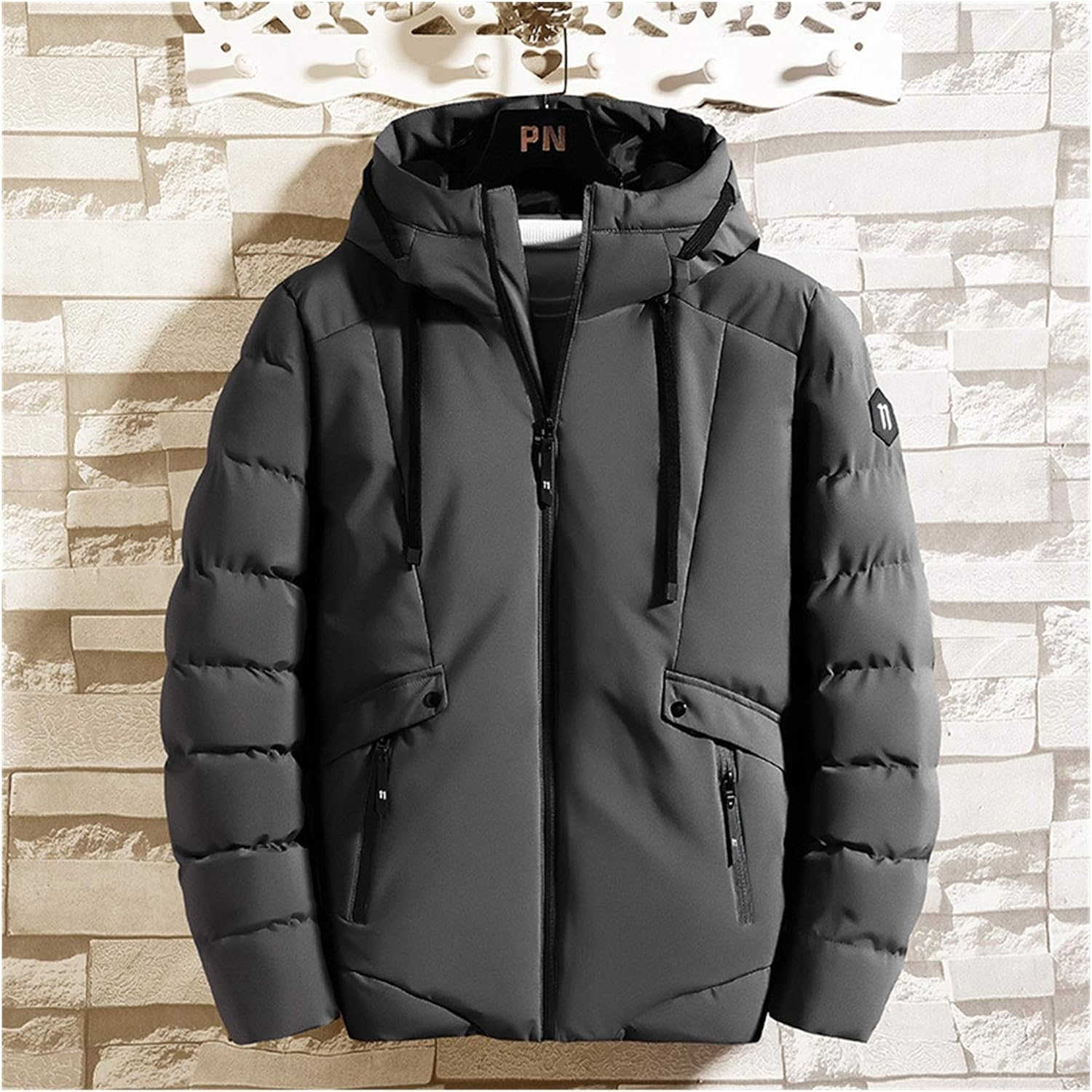 Herren Puffer Jacke Winter - Leichte Isolierte Winterjacke Winddicht
