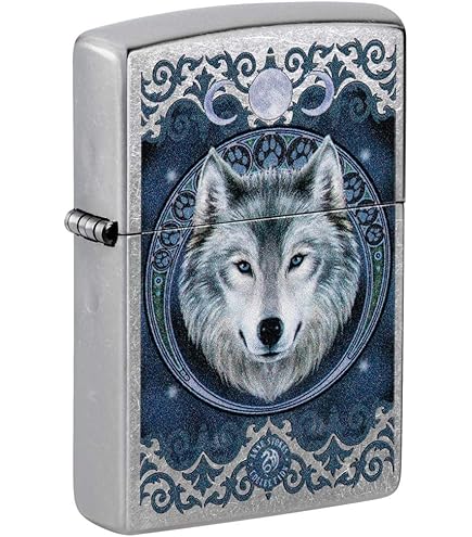Amazon.com: Zippo Lighter: Mazzi Winter Wolves - Brushed
