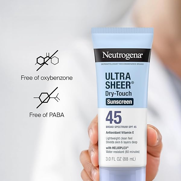 NEUTROGENA ULTRA SHEER DRY-TOUCH SPF 45 SUNSCREEN LOTION, TWO, TWO 3 FL. OZ