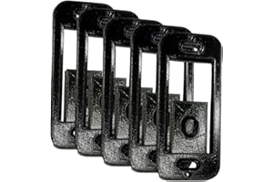 HWBORSIX Remote Wallplate Bracket Compatible with Lutron Pico Remote Seamless Remote Snap in Installation Wall Bracket for Lutron Smart Switch - Black or White Shipped Randomly! (5pcs)