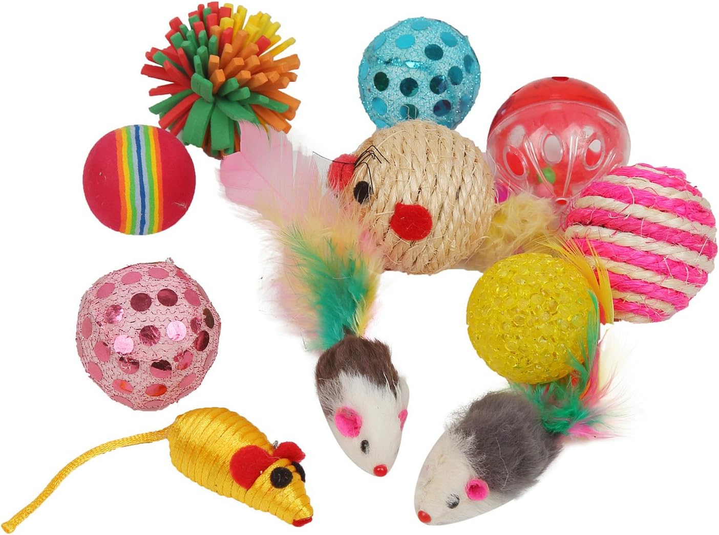 Fashion's Talk Cat Toys Variety Pack for Kitty 20 Pieces : Pet Supplies