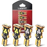 LASFIT 921 912 LED Bulbs Backup Reverse Light 3rd Brake Light Combo 4 Pcs | Cargo Light High Mount Stop Light,Canbus White Red Kit for RAM 1500 Silverado F150 Sierra, 6000K, Non-Polarity