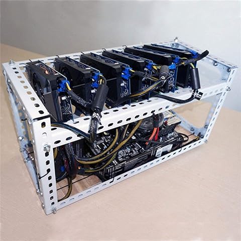 Equipo Minero Minero Marco DIY Plataforma apilable Bitcoin BTC Fama Caso Servidor Chasis para 6 Tarjeta gráfica GPU Eth BTC Ethereum