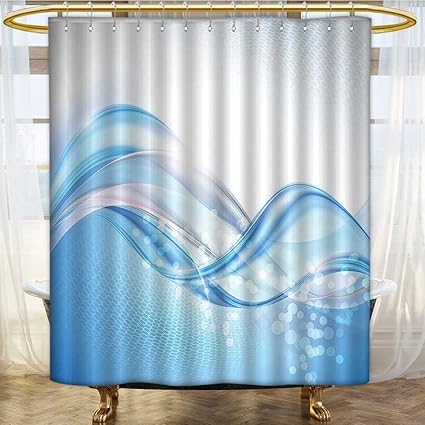 Amazon Com Scocici1588 Shower Curtain With Hooks Surfer Time