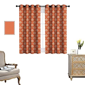 Amazon Com Geometric Window Curtain Drape Eastern Half Circle