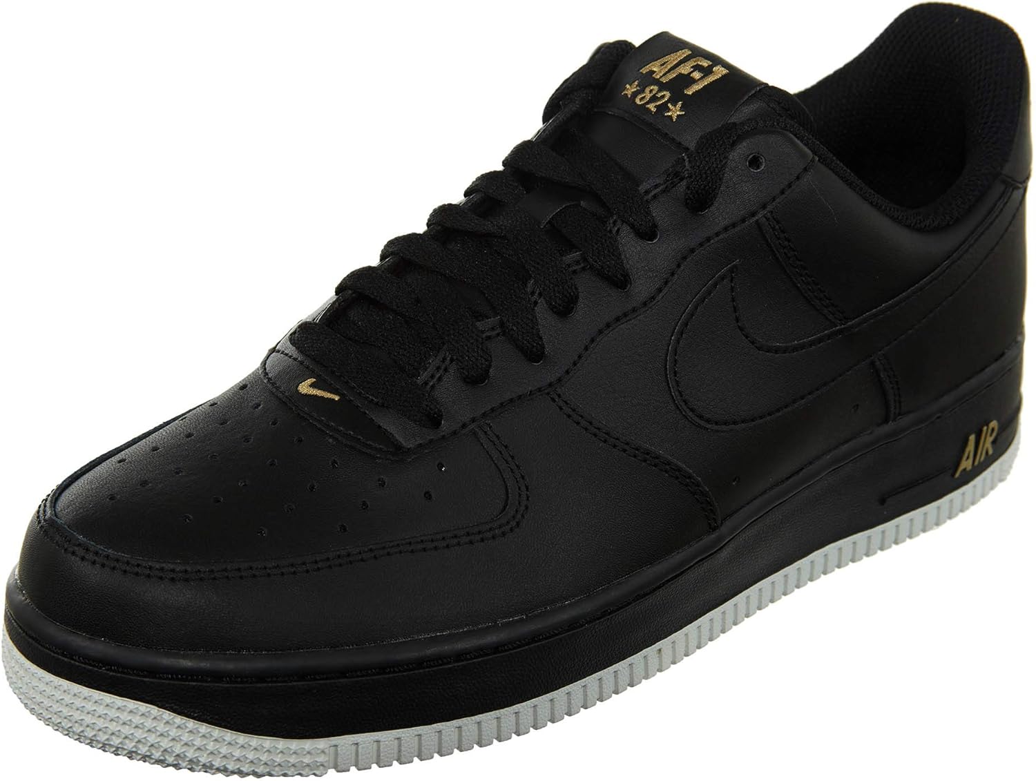 nike air force blanco con dorado