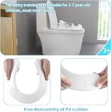 Rainberg Potty Training Seat for Kids with Backrest Handles Anti Slip Splash view 7