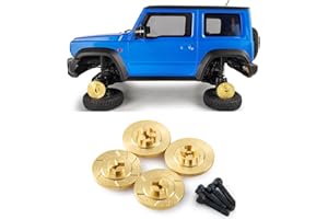 Zolikar RC Brass Extended Hex Hub Adapters with Brake Disc for 1/18 Scale Kyosho Mini Z 4x4 Jimny