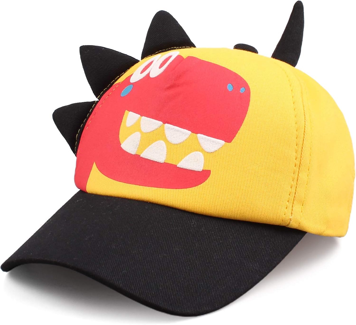 Dinosaur Pattern Sun Hat Cartoon Summer Baseball Cap for Boys Girls Toddler Kids Beach 2-6 Years: Clothing