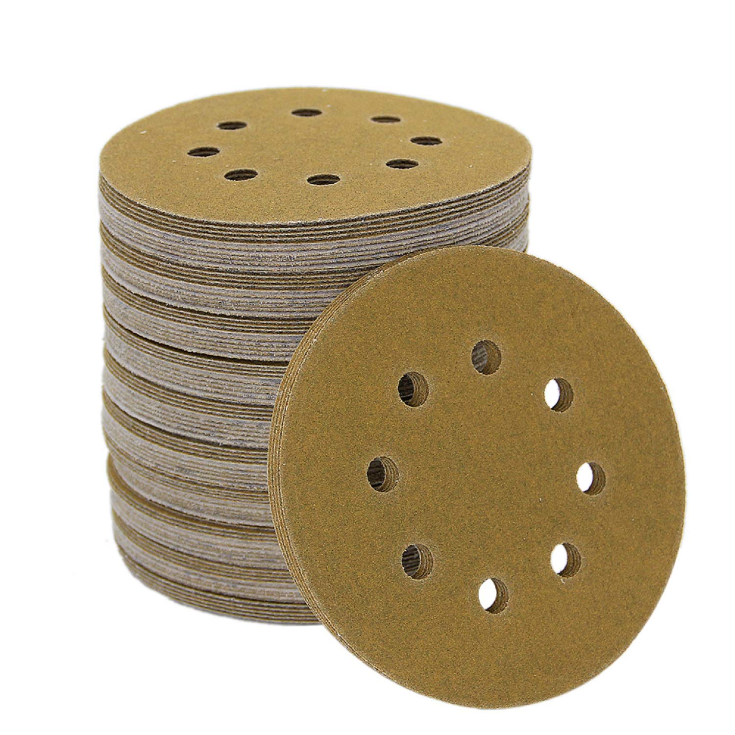 Mestool 5-Inch 8-Hole Hook and Loop Sanding