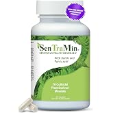 SenTraMin Plant Based Mineral Complex, 90 Vegetable Capsules | Daily Wellness, Energy &amp; Immune Support with70 Plant Sourced Colloidal Trace Minerals with Antioxidants, Enzymes &amp; More