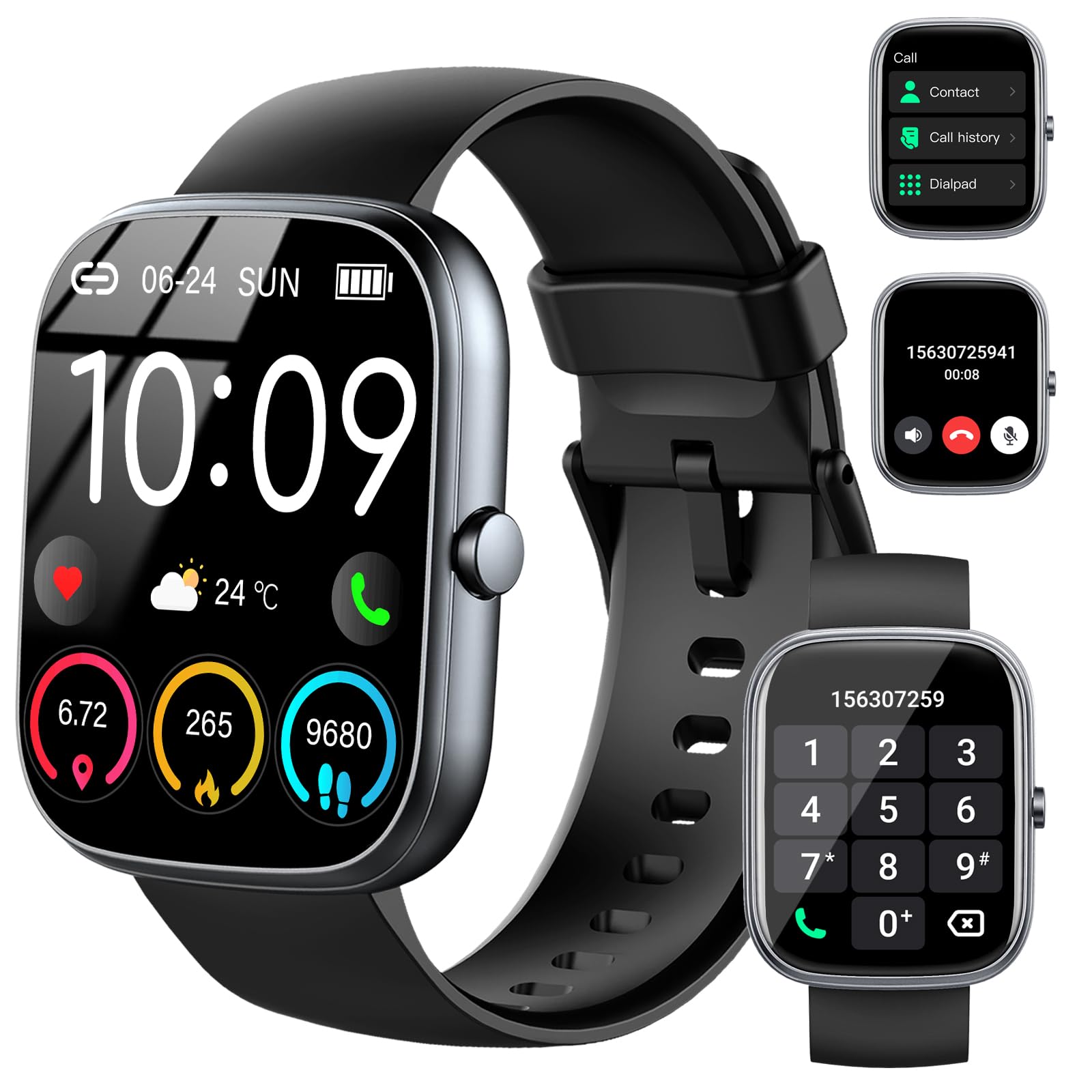 Photo 1 of uaue Smart Watch, 2025 HD 1.91" Smartwatch for Men Women(Answer/Make Call), 112+Sports Modes Fitness Activity Tracker, Calories/Heart Rate/Sleep Monitor, IP68 Waterproof Step Counter for Android iOS