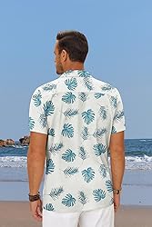COOFANDY Hawaiian Shirt for Men Short Sleeve