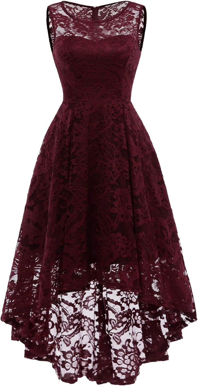 VJGOAL Clearance,Women Vintage Princess Floral Lace Cocktail VNeck Party Aline Swing Dress