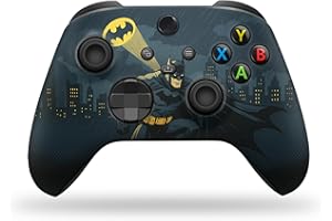 DreamController Battman Gottham Guarrdian Custom X-box Controller Wireless compatible with X-box One/Series X/S Customized in USA with Permanent HYDRO-DIP Printing (NOT JUST A SKIN)