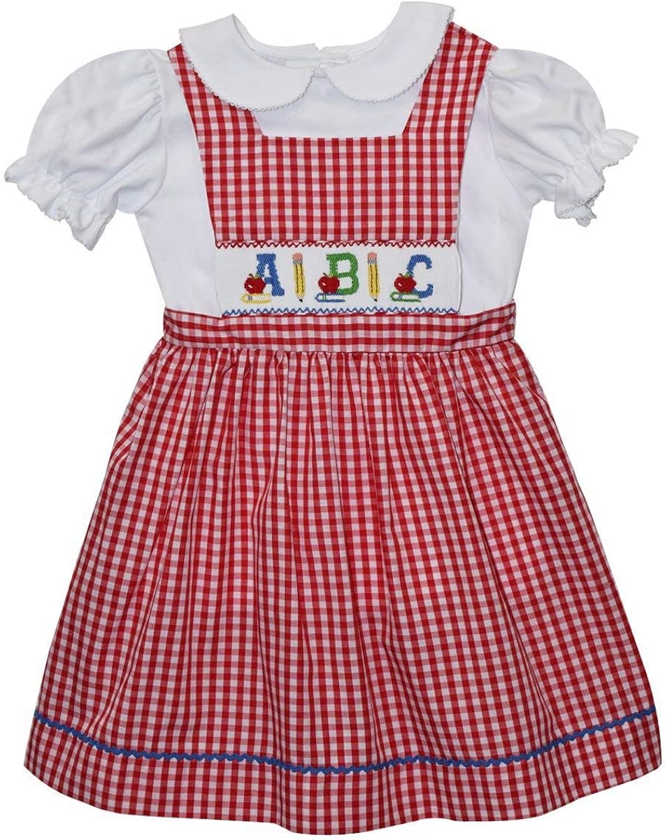 back to school smocked dress