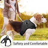 FYY Dog Harness No Pull Adjustable Reflective Breathable Mesh Vest L Black view 2