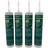 Dowsil 732 Multi-Purpose Sealant Silicone Clear 10.1 oz (4-Pack)