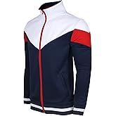 SCREENSHOT-TRACK JACKET Mens Urban Hip Hop Premium Track Jacket - Slim Fit Side Taping Sportswear Urbanwear Streetwear Top