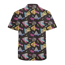 Vintage Retro 80s 90s Mens Funny Hawaiian Shirts 3D