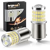iBrightstar 1156 LED Bulb White, BA15S 1141 Camper Rv LED Lights Bulbs Super Bright for Back Up Reverse Lights Brake Tail Lights Turn Signal Lights, 2 Pack
