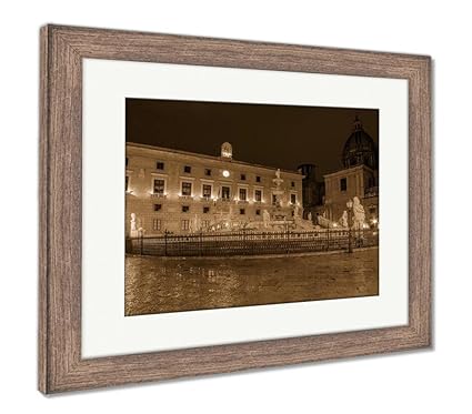Amazon Com Ashley Framed Prints Palermo Sicily Italy Piazza