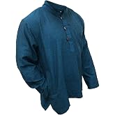Shopoholic Fashion Plain Grandad Shirt