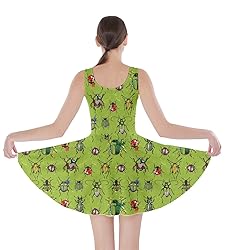 CowCow Womens Neon Green Pattern with Watercolor