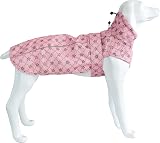 MAMORE Adjustable Waterproof Dog Raincoat Reflective Strip Pink X Large