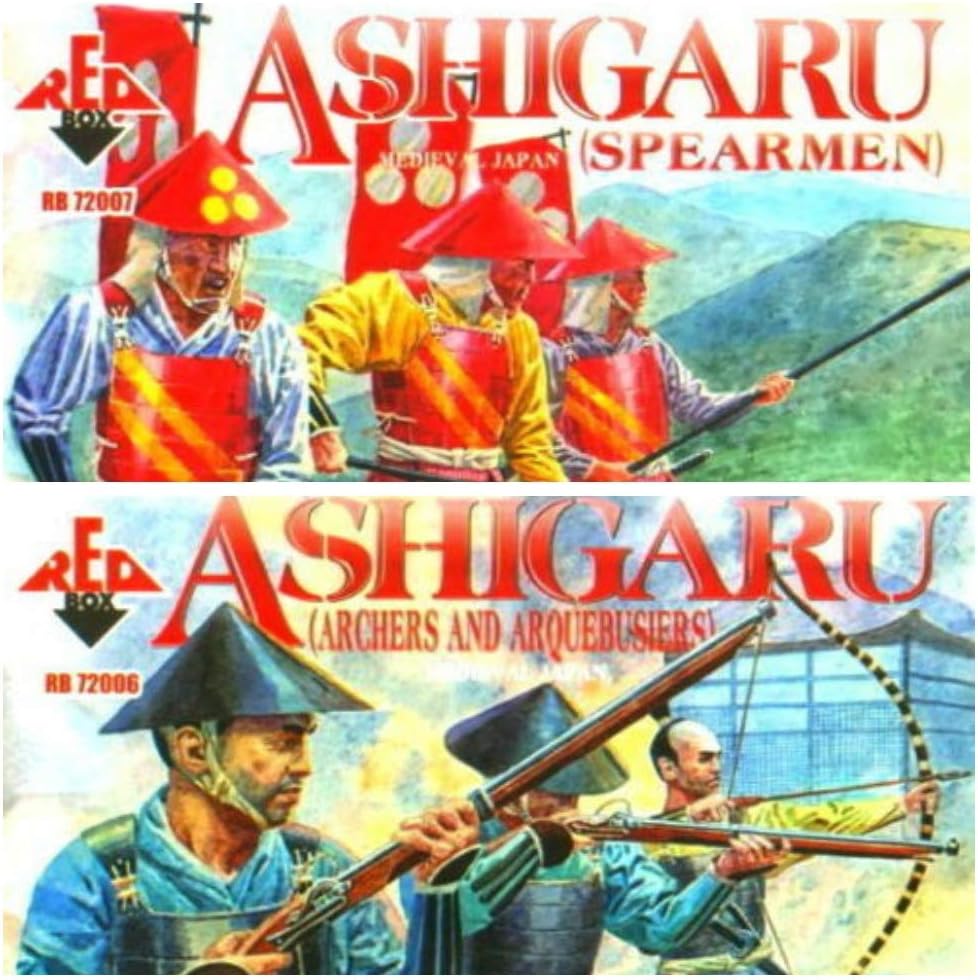 Rainbowssprouted Com Vintage Antique Toys Toys Hobbies 1 72 Toy Soldiers Red Box 707 Japanese Medieval Ashigaru Spearmen