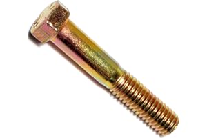 Hard-to-Find Fastener 014973252915 Coarse Hex Cap - Grade 8, 7/16-14 x 2-1/2, Piece-5,Yellow