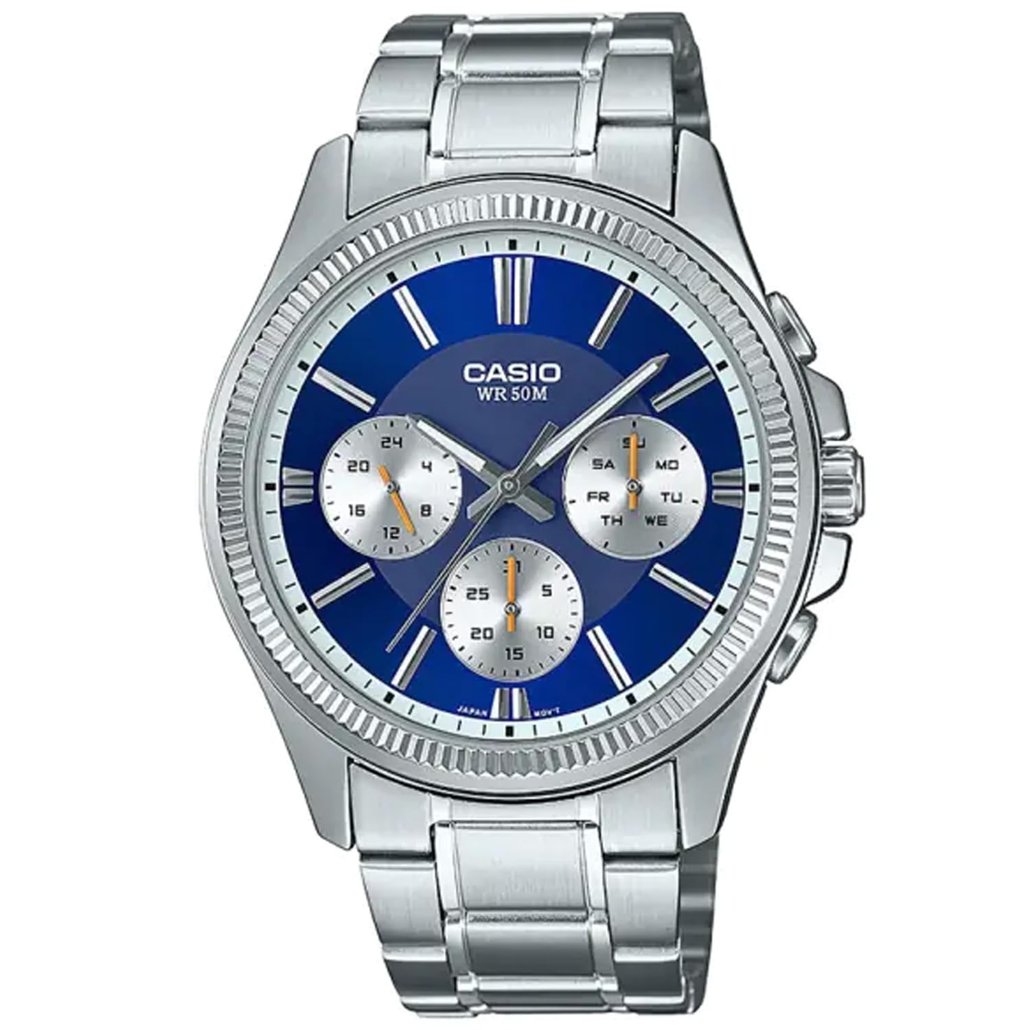 Casio MTP-1375PD-2A1VEF Multifunction Men's Watch Steel/Dark Blue