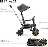 Doona Liki Baby Trike S1 Premium Foldable Toddler Tricycle Grey 10 Months to 3 view 2